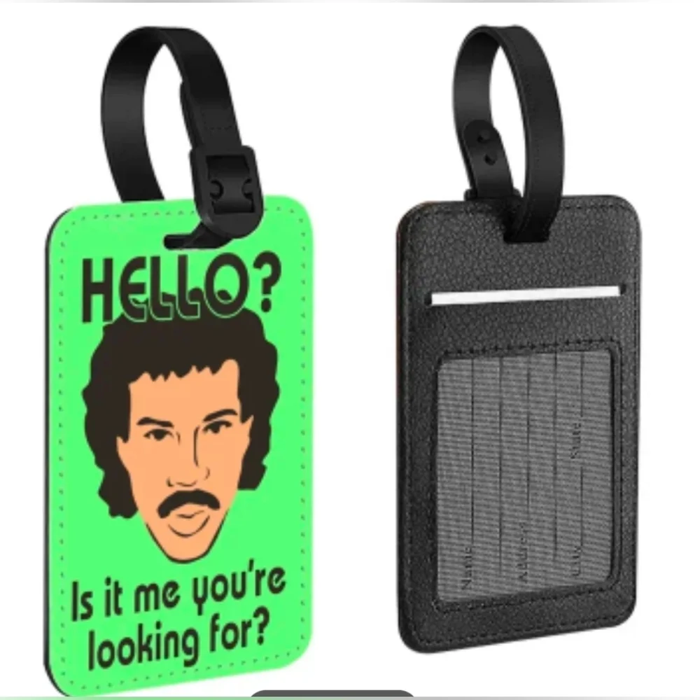 Luggage Tags- 3 Count, ' Hello? Is It Me You're Looking For? ' New - Picture 2 of 5